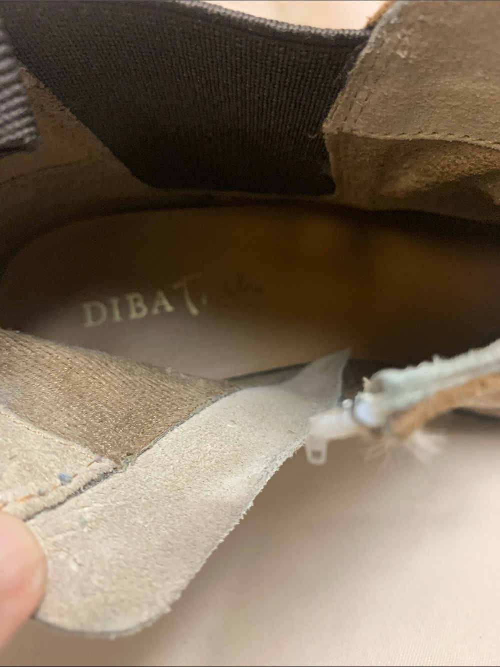 Diba True "Say So" Distressed Leather Chelsea Boots Dual Side Zip - Picture 5 of 8
